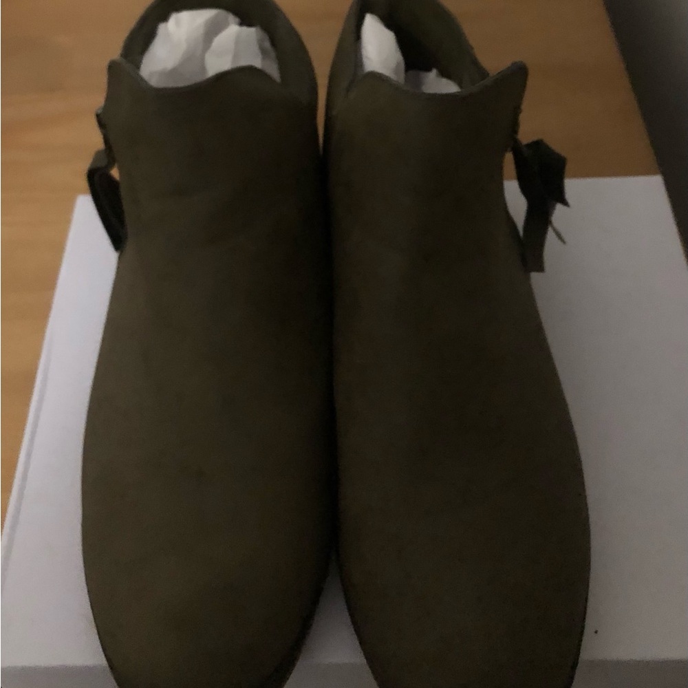 Olive Green Women's Ankle Boots